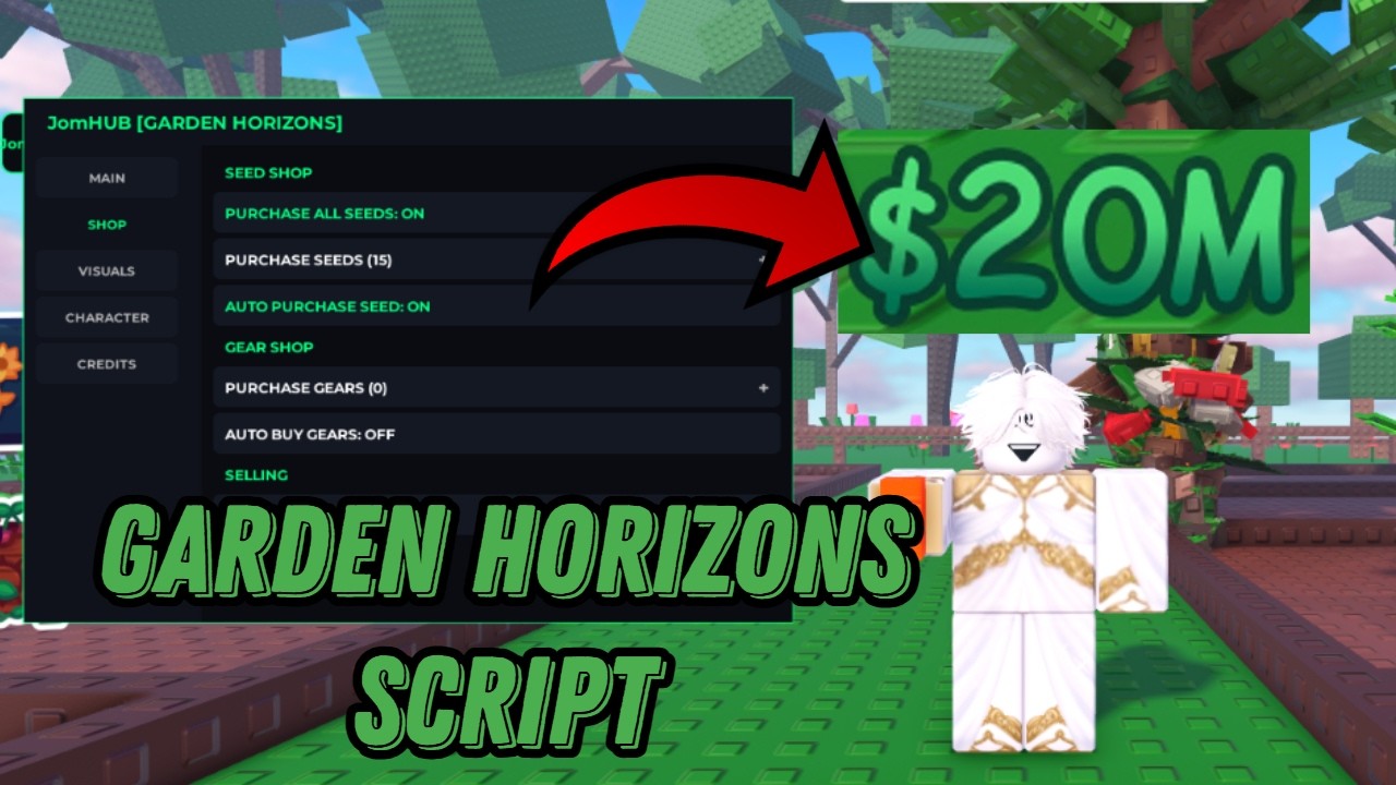 Garden Horizons Script *NO KEY* - INFINITE SEEDS, DUPE, AUTO HARVEST, AUTO SELL, AUTO BUY