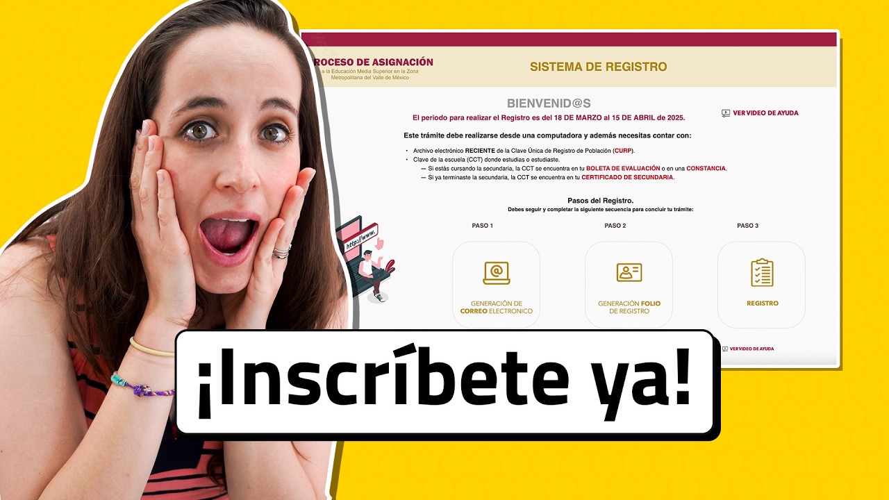 ¡Mi derecho, mi lugar! INSCRÍBETE en bachillerato nacional para todas y todos 2025
