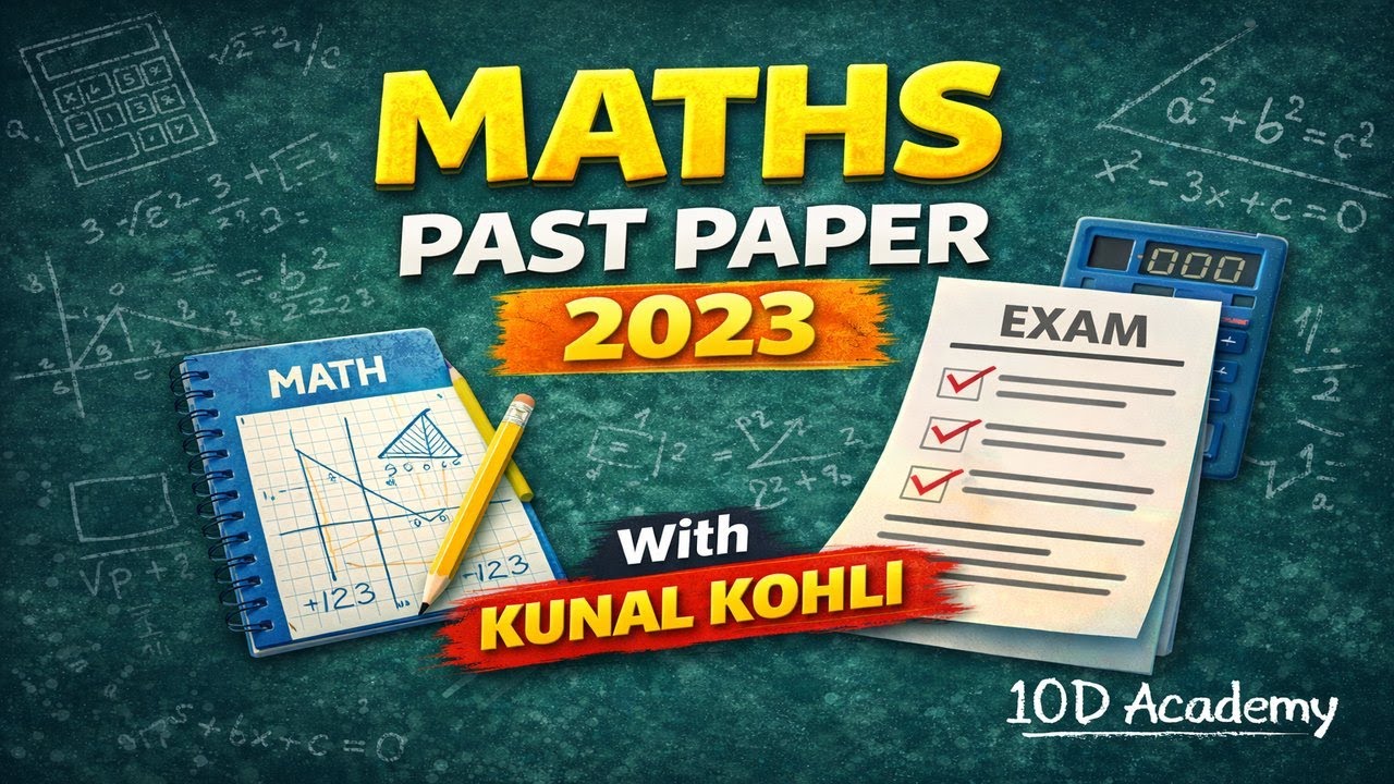 CBSE Maths 2023 Past Paper Solved with Kunal Kohli