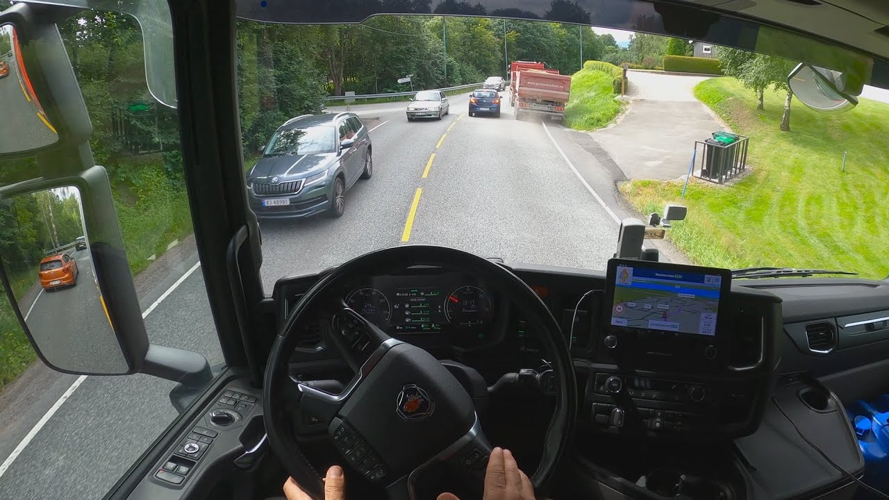 #POV Truck Driving Scania R500 4K - Norway Røyken