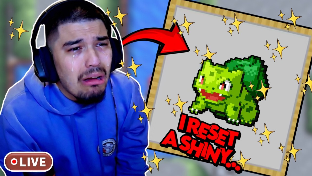 I RESET A SHINY :( My FIRST EVER Bulbasaur SHINY HUNT In Pokemon Leaf Green! (DAY 16)