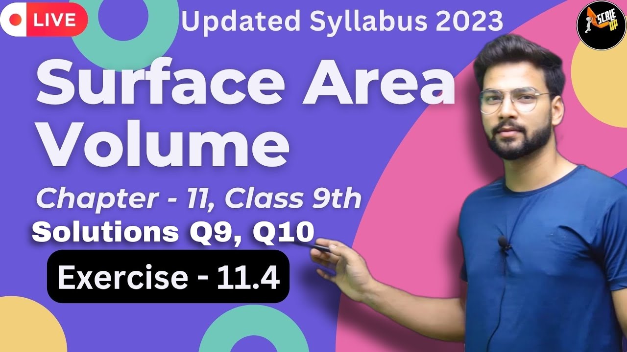 Exercise 11.4 Q9, Q10 | Surface Area and Volume | Chapter 11 | Class 9th | Maths Ncert