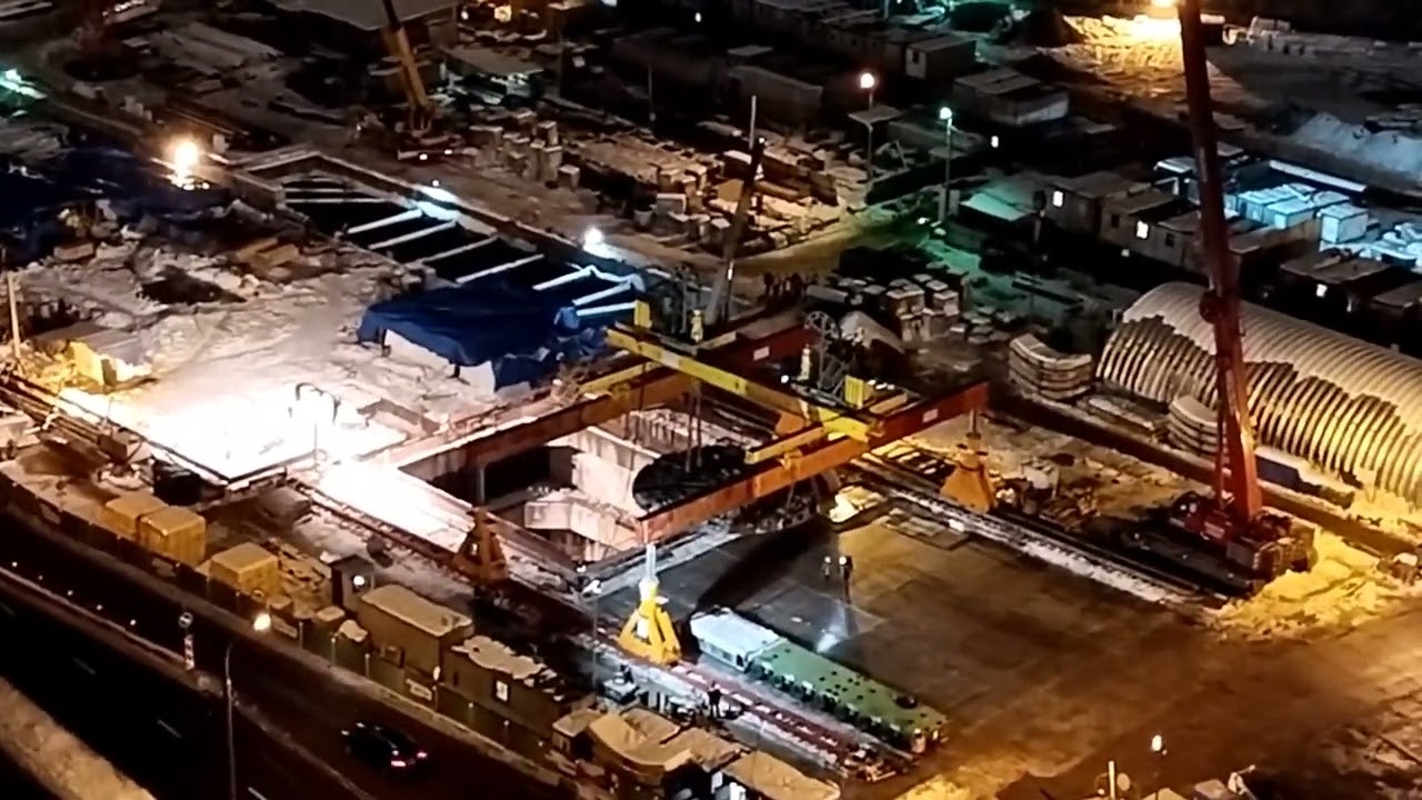 Демонтаж ротора ТПМК Виктория на станции Нагатинский Затон БКЛ 17.12.2021