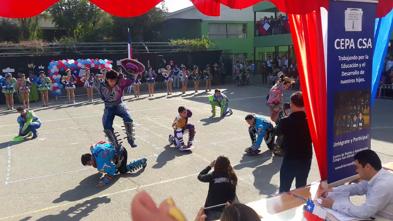 Baile Caporal 4to medio B Colegio San Adrian 2018