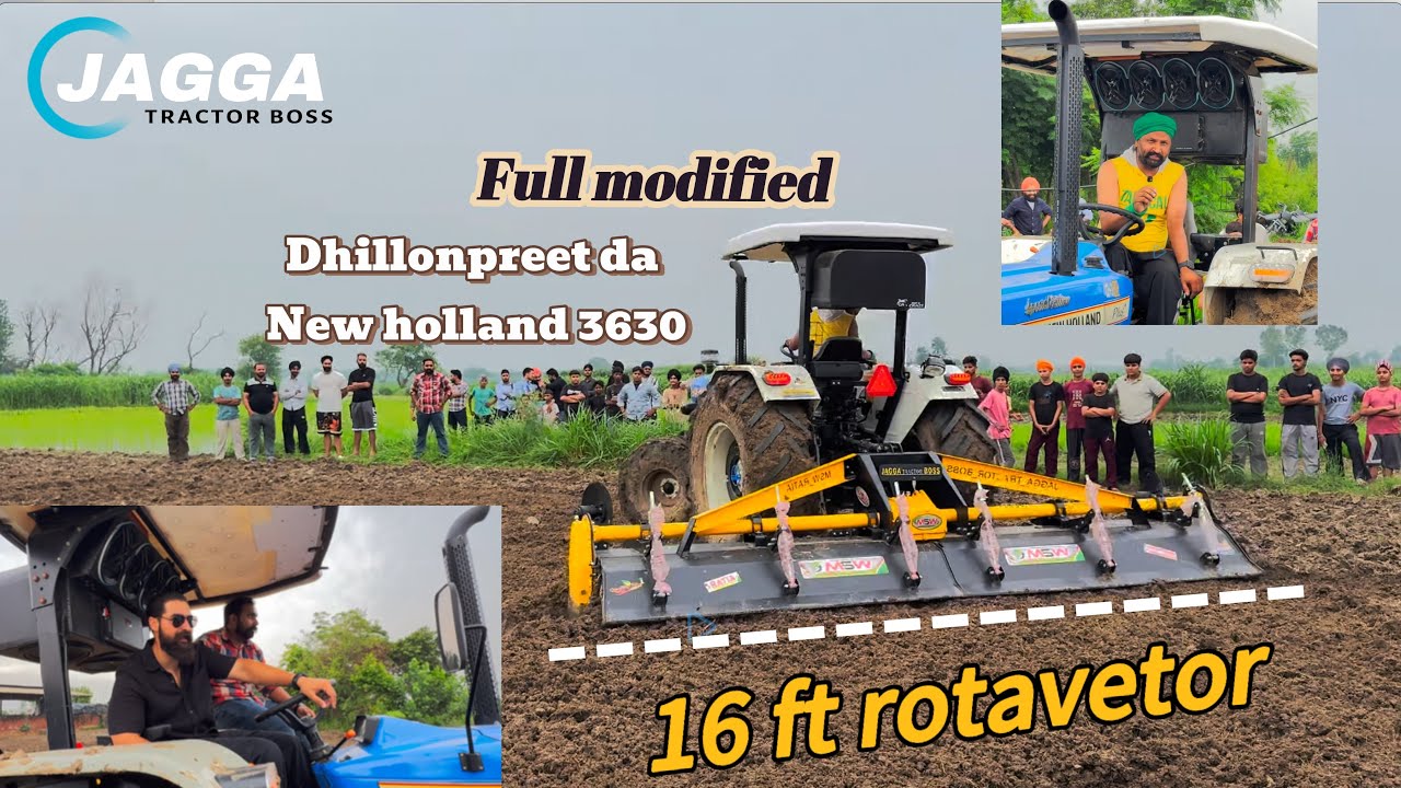 @DhillonPreetvlogs da NEW HOLLAND 3630 New Holland  KITA MODIFY Full Day vlog JAGGA TRACTOR BOSS
