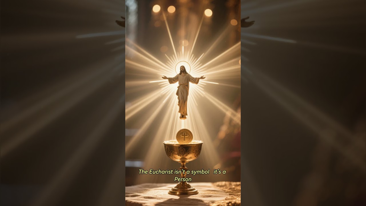 That&rsquo;s not just bread. That&rsquo;s Jesus. 🕊️ #Eucharist #CatholicFaith #RealPresence #CatholicShorts