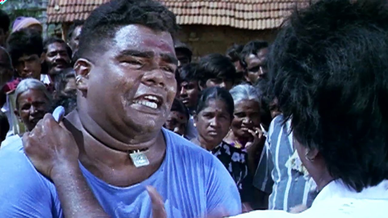 Rajni beats Ponnambalam | Muthu | Tamil Movie | Part 20