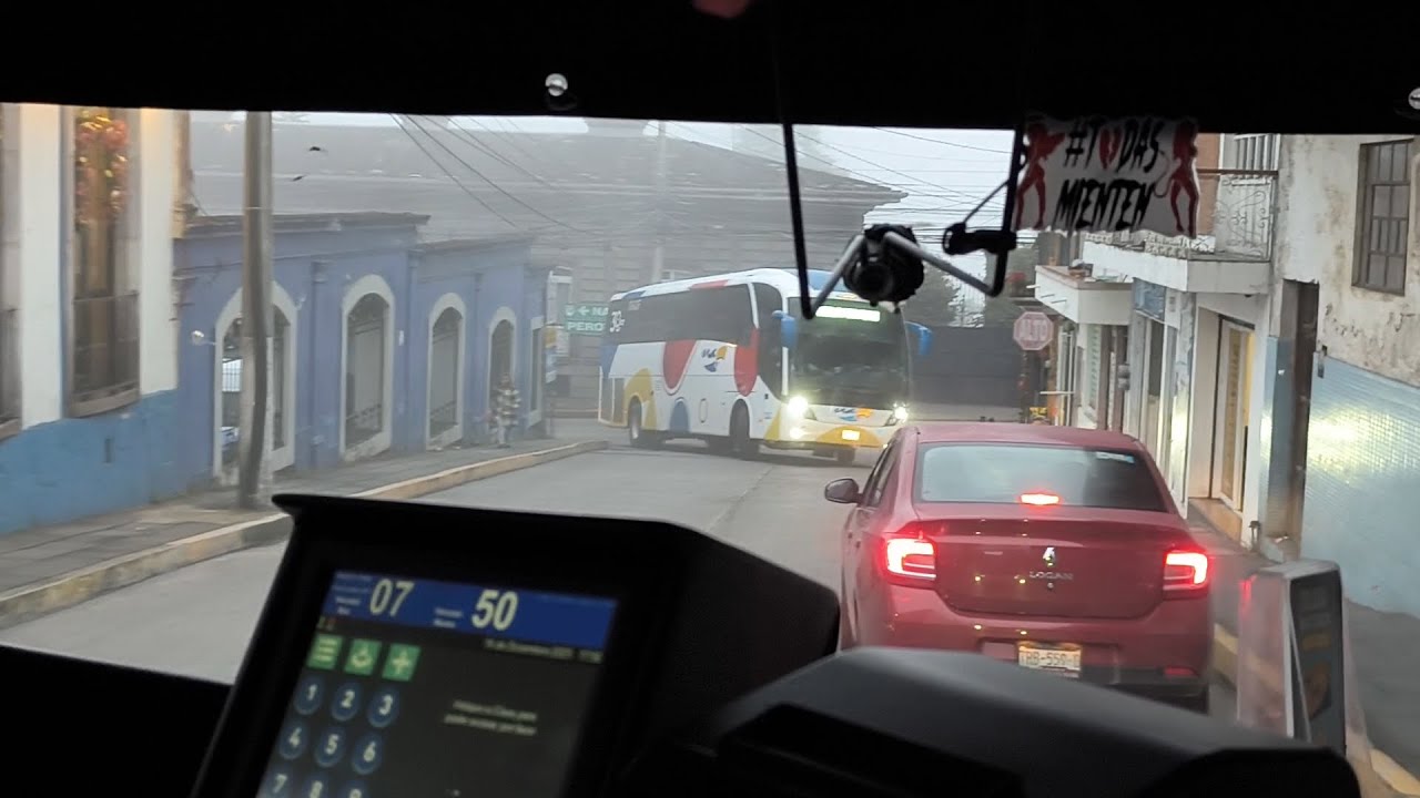 Llegando a Teziutlán en un Neobus de Linea VIA (Pasando por zona centro de la ciudad)