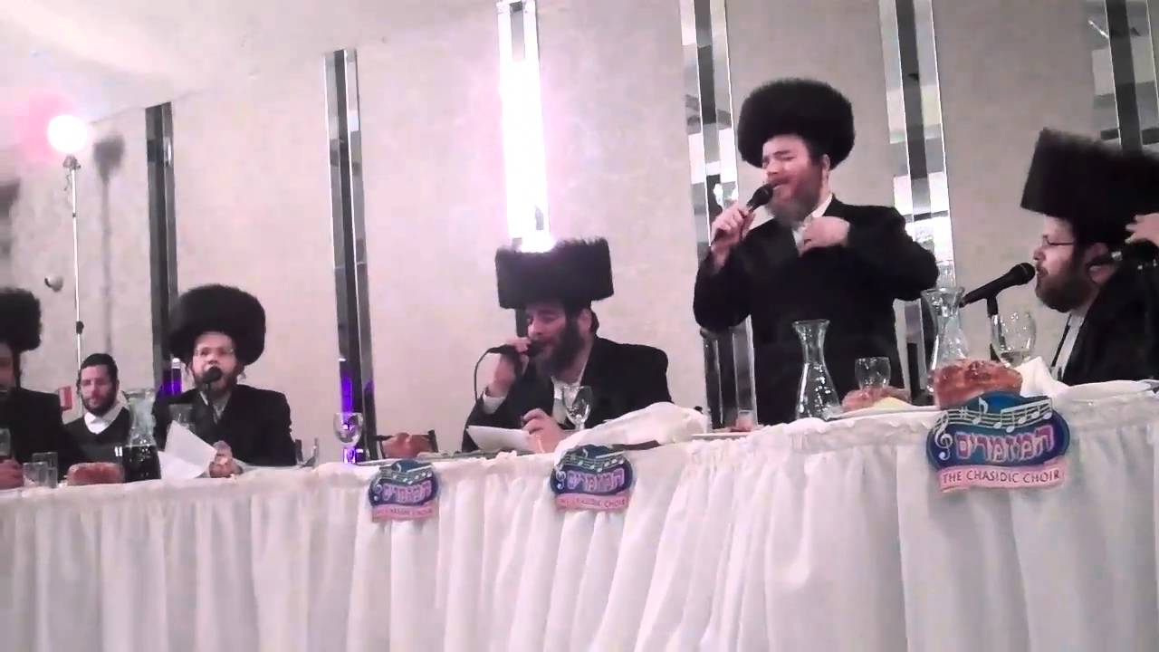 Pinky Weber with Mezamrim at bar mitsva