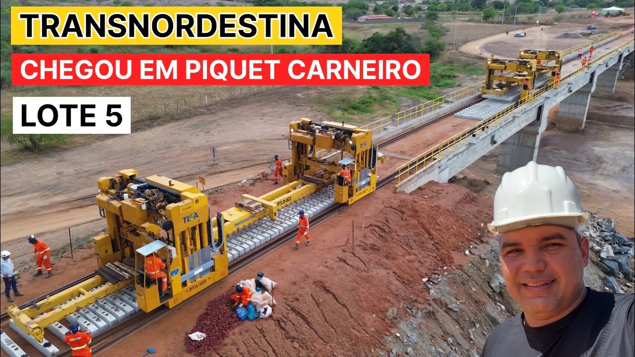 Obras Transnordestina Chegou em Piquet caneiro Ceará lote 5