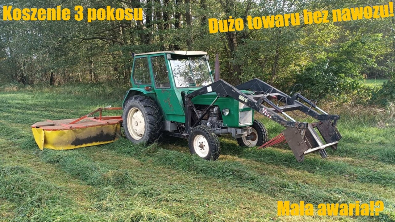 ☆Koszenie Trzeciego Pokosu 2025!☆Mała awaria!!☆Dużo towaru bez nawozu!?☆60tka& FAHR KM22☆Vlog 