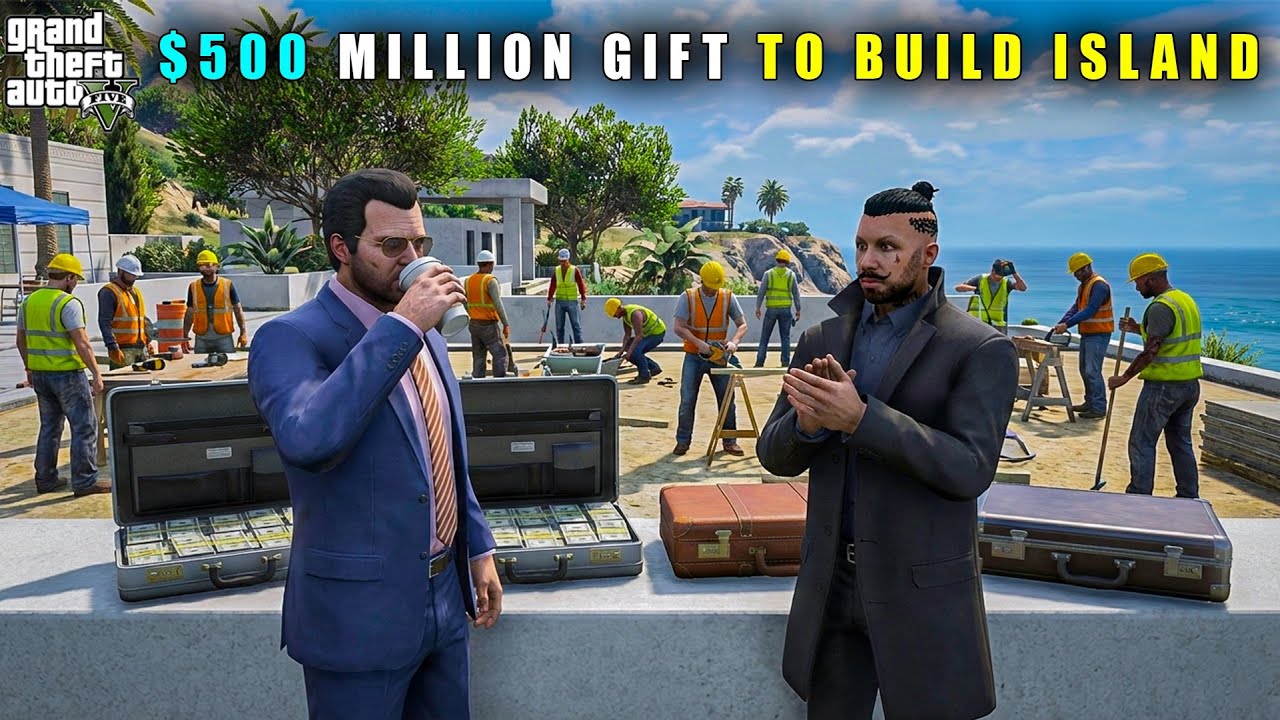 GTA 5 : MICHAEL GIFTING $500 MILLION TO TAKASHI FOR ISLAND || BB GAMING