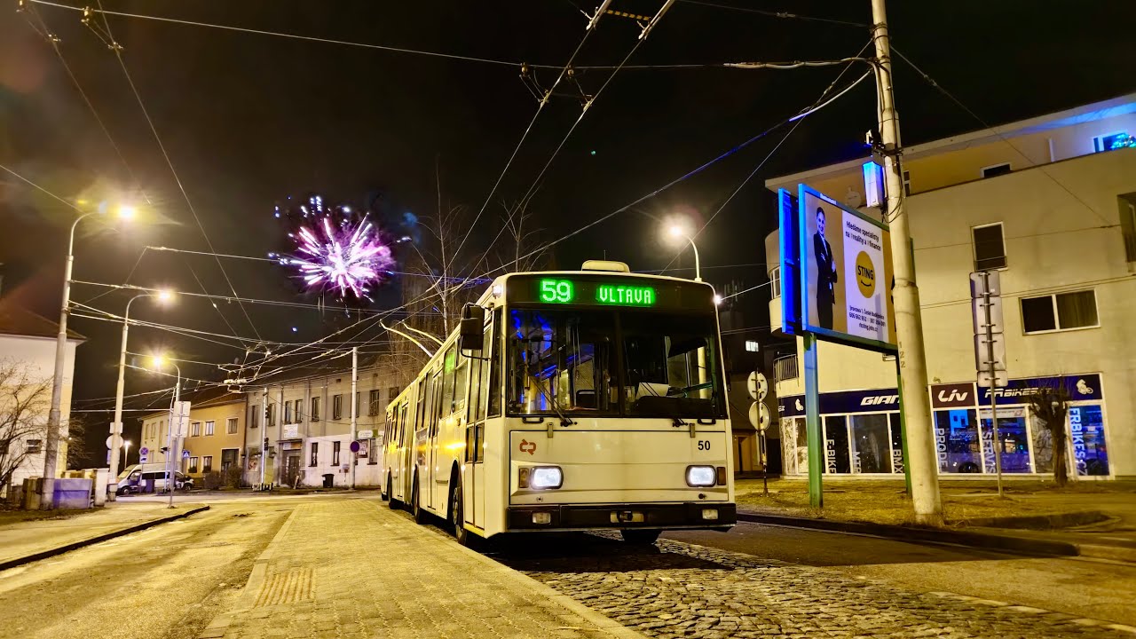 České Budějovice | linka č. 59 | Silvestrovská noční