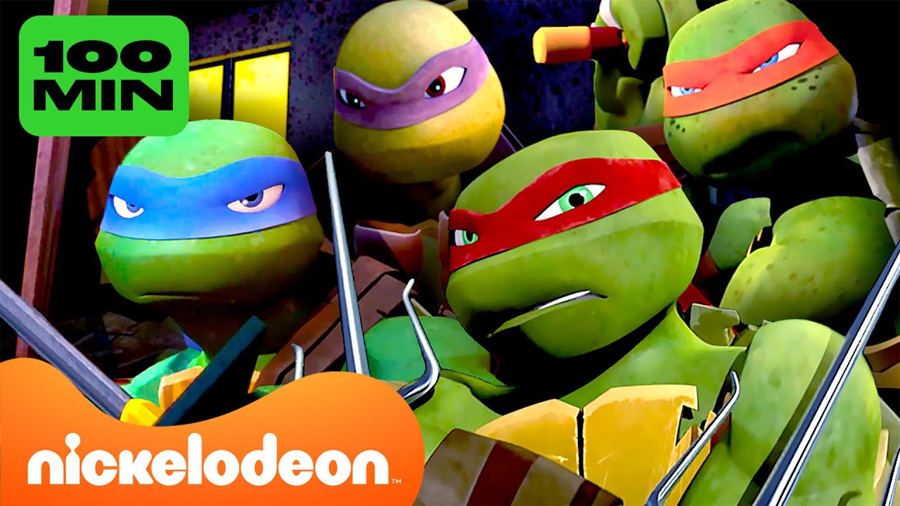 Tartarugas Ninja por 100 MINUTOS! 🥷 | Nickelodeon em Português