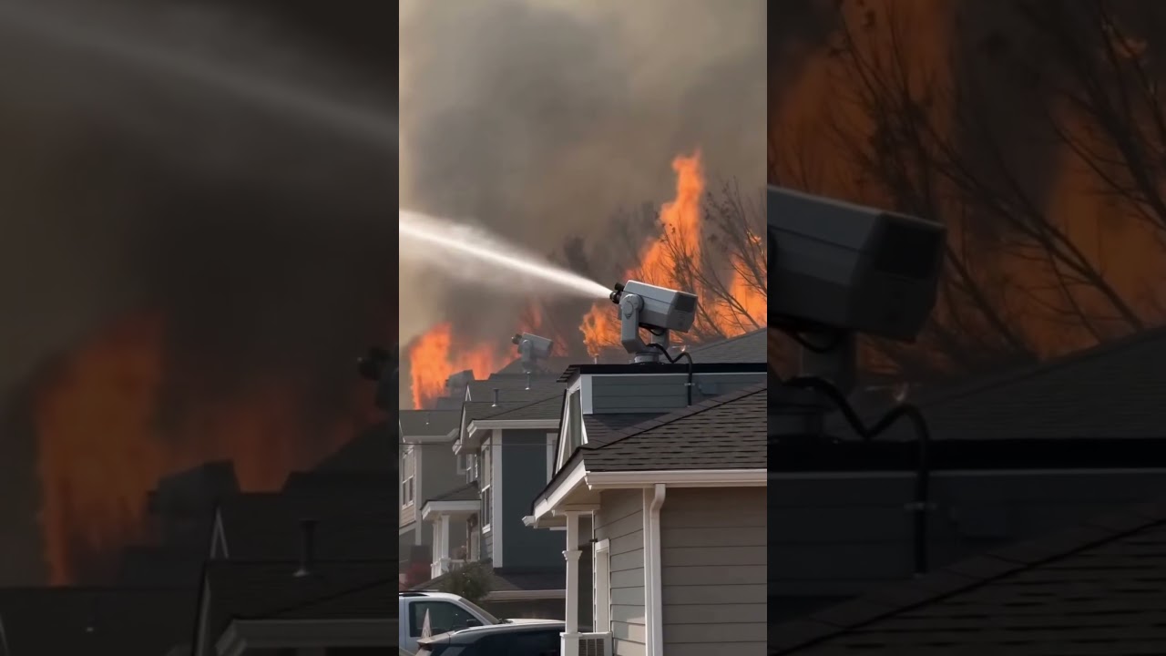 Massive wildfire spreading near residential areas.#CommunityStrong #FireNews #EmergencyResponse