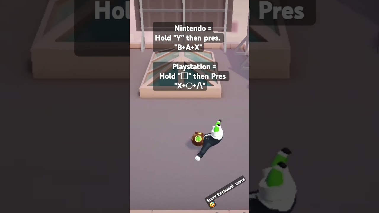 How to make a Front flip in gang beast #gangbeats #frontflip #nintendo #playstation #controller