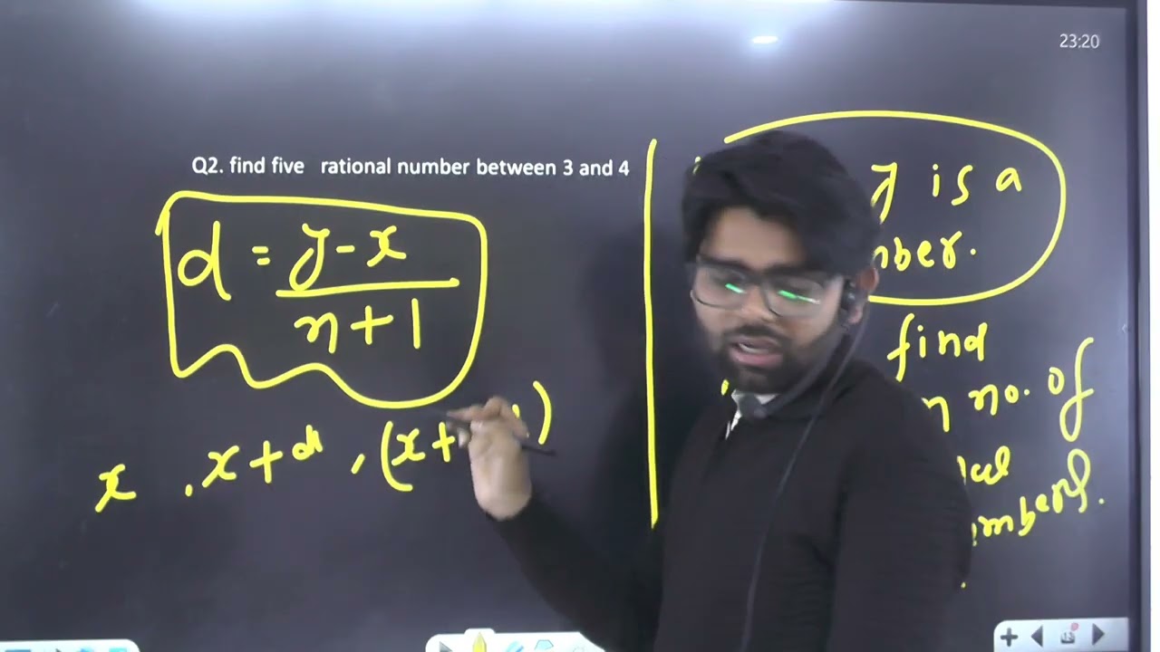 Find the n rational numbers between two  rational number 