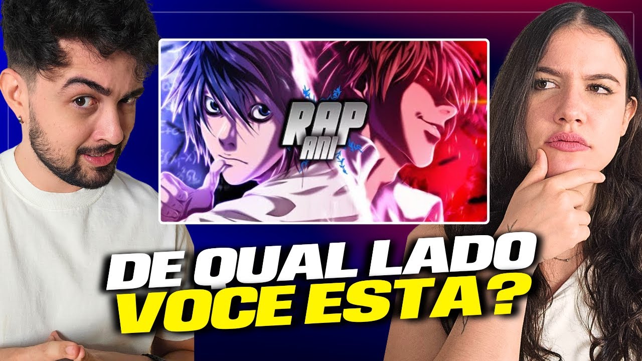 Rap - Kira e L 『 Death Note 』| A Verdadeira Justiça | AniRap e @Flash Beats (Prod. Hunter) React