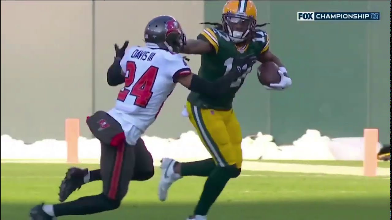 Davante Adams vs Carlton Davis (2020-21 NFC Championship) | WR vs CB Matchup