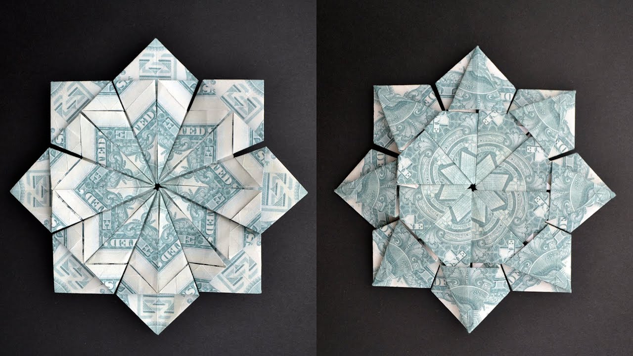 My MONEY DOUBLE-SIDED STAR | Dollar Modular Origami | Tutorial DIY by NProkuda
