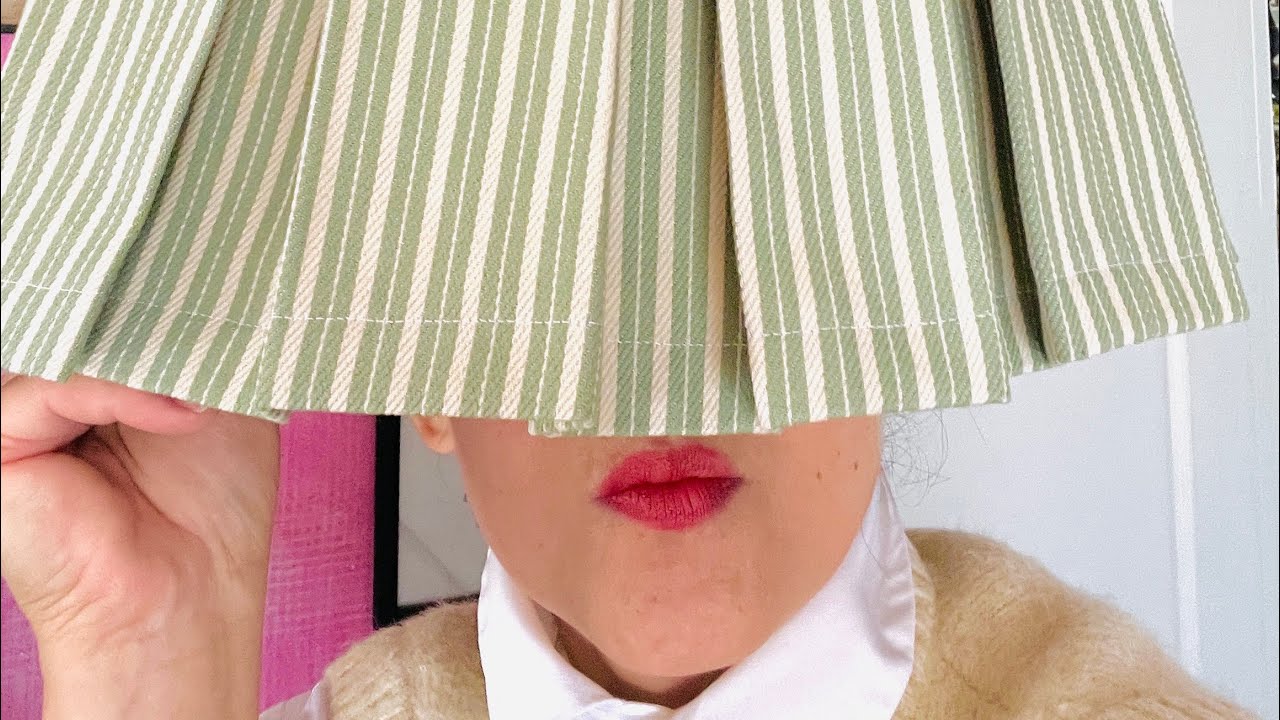DIY Box Pleat Lampshade & Another Vintage Vase Lamp