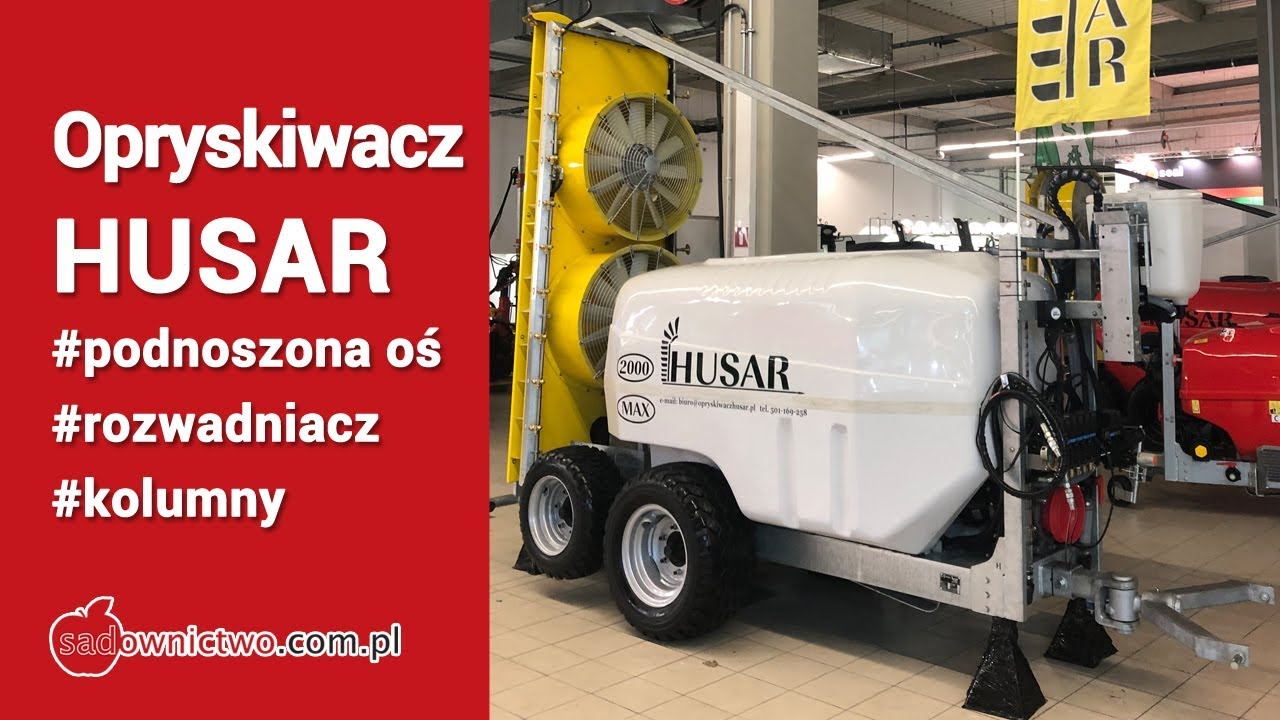 Opryskiwacz HUSAR - #podnoszona oś, #rozwadniacz, #kolumny
