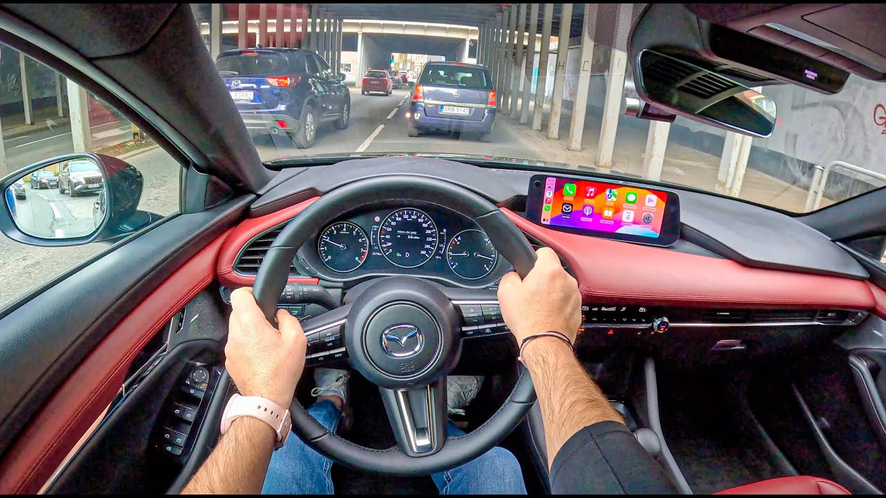 NEW Mazda 3 Nagisa [2.0 SkyActiv-X 186 HP] |0-100| POV Test Drive #2023 Joe Black