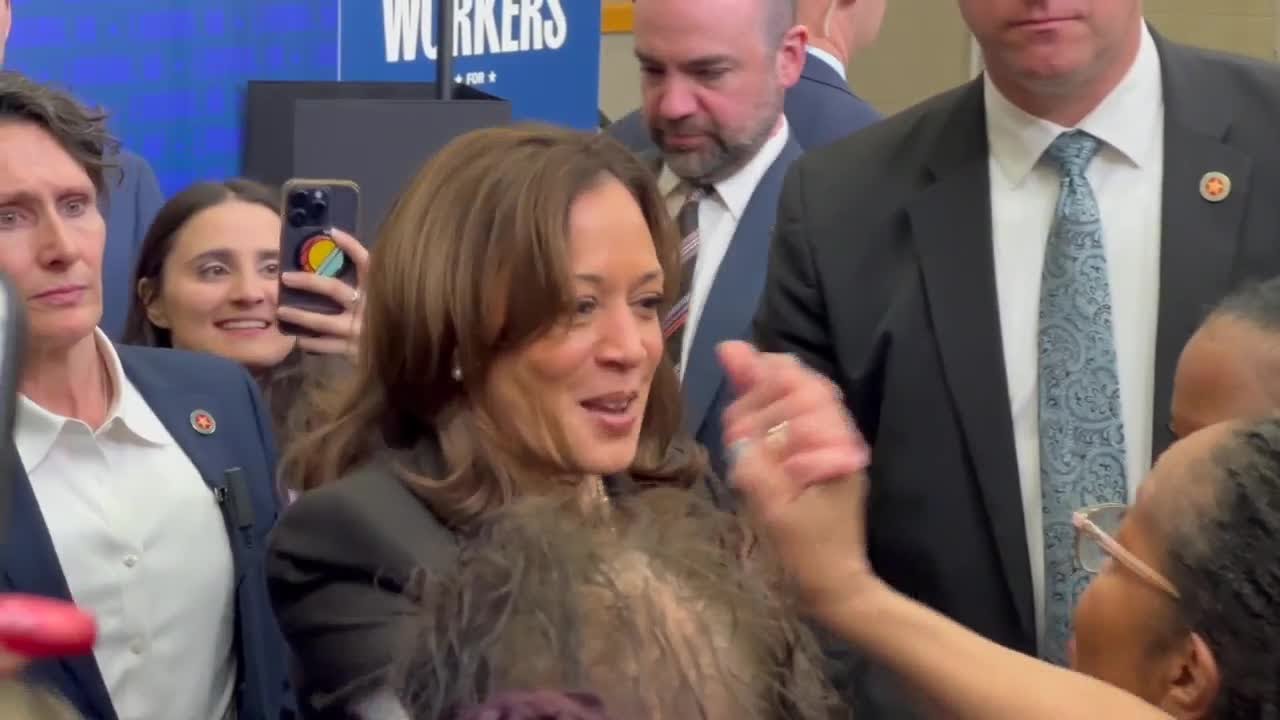 VP Kamala Harris makes campaign stop in Lansing