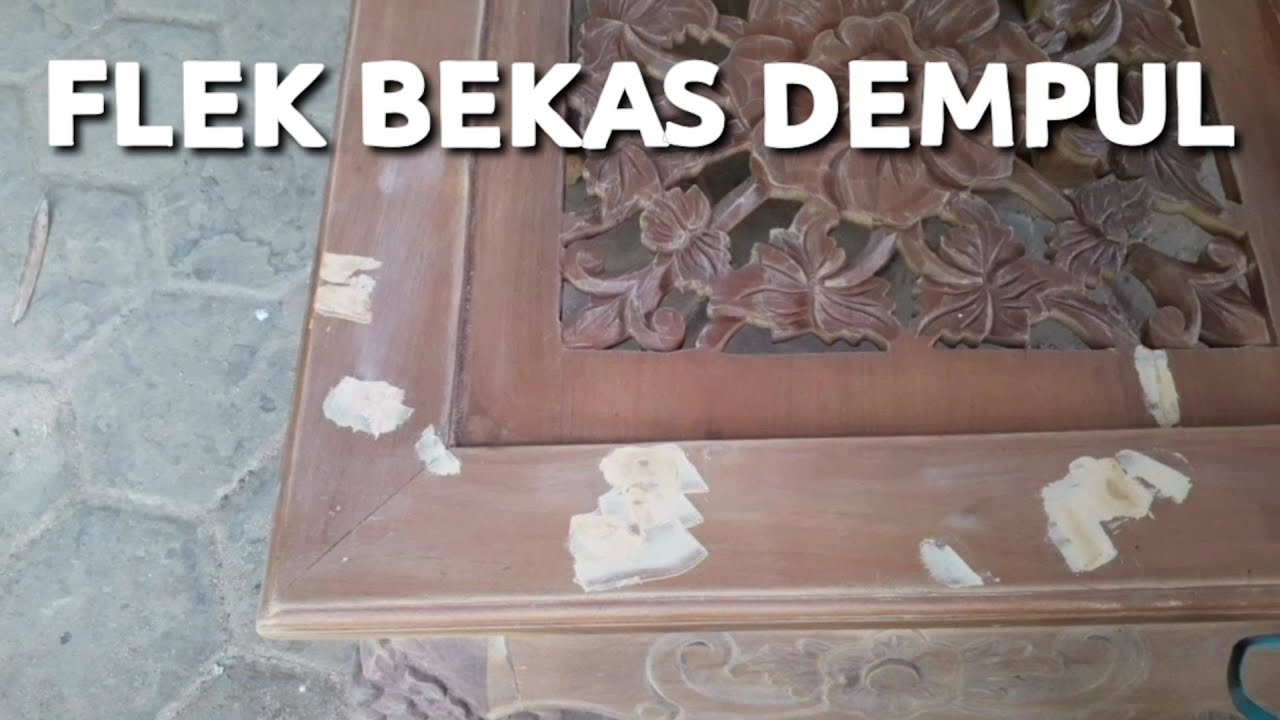 CARA MEMBERSIHKAN FLEK BEKAS DEMPUL WOOD FILER❗