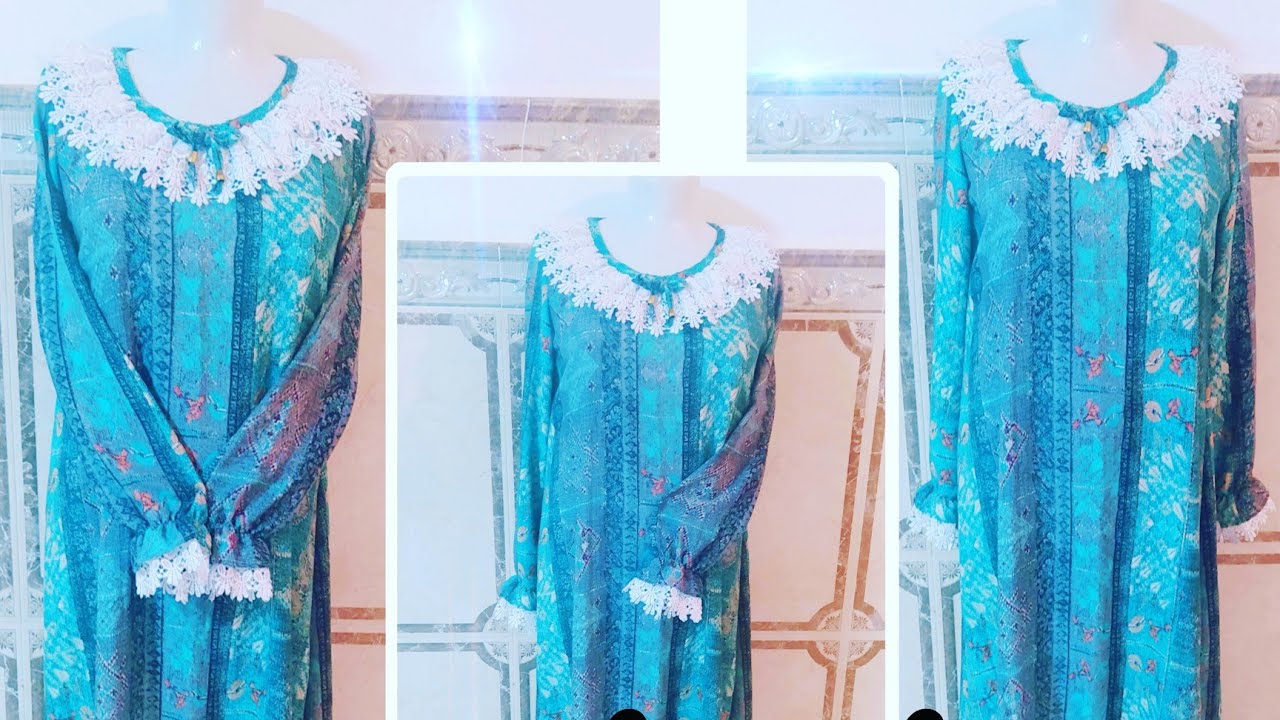 قندورة بيجامة دشداشة العيد رااائعة 😍وأنيقة خيطيهاو فرحي راسك 💞💞Guendoura sewing