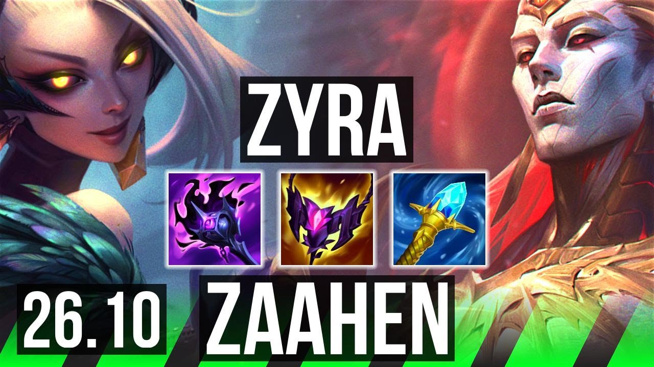 ZYRA vs ZAAHEN (JGL) | 43K damage | KR Master | 26.10