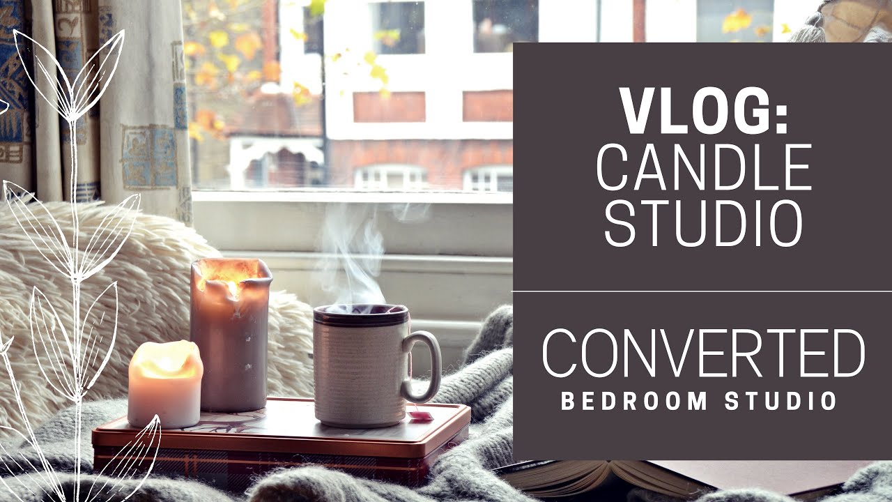 {CANDLE STUDIO TOUR} - CONVERTING MY BEDROOM VLOG