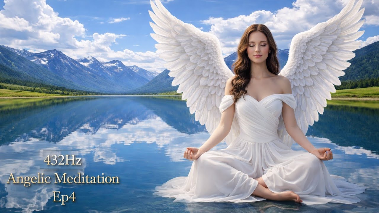 432Hz Angelic Meditation Sleep Ep4 (1hr) ✨ Deep Calm, Healing Light & Peaceful Dreams