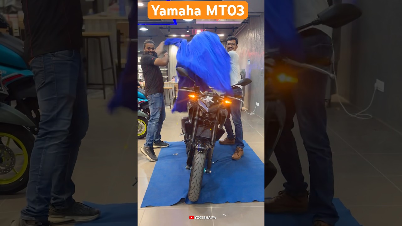 2025 Yamaha MT 03 Delivery | Yamaha MT #shorts #automobile #motorcycle #newbike #mt03 #mt15 #yamaha