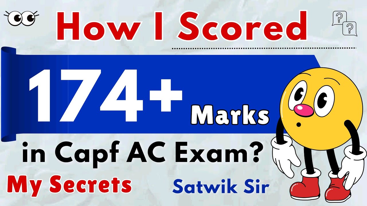 My Capf AC Exam Strategy | How to score 175+ Marks in Capf AC Paper 1