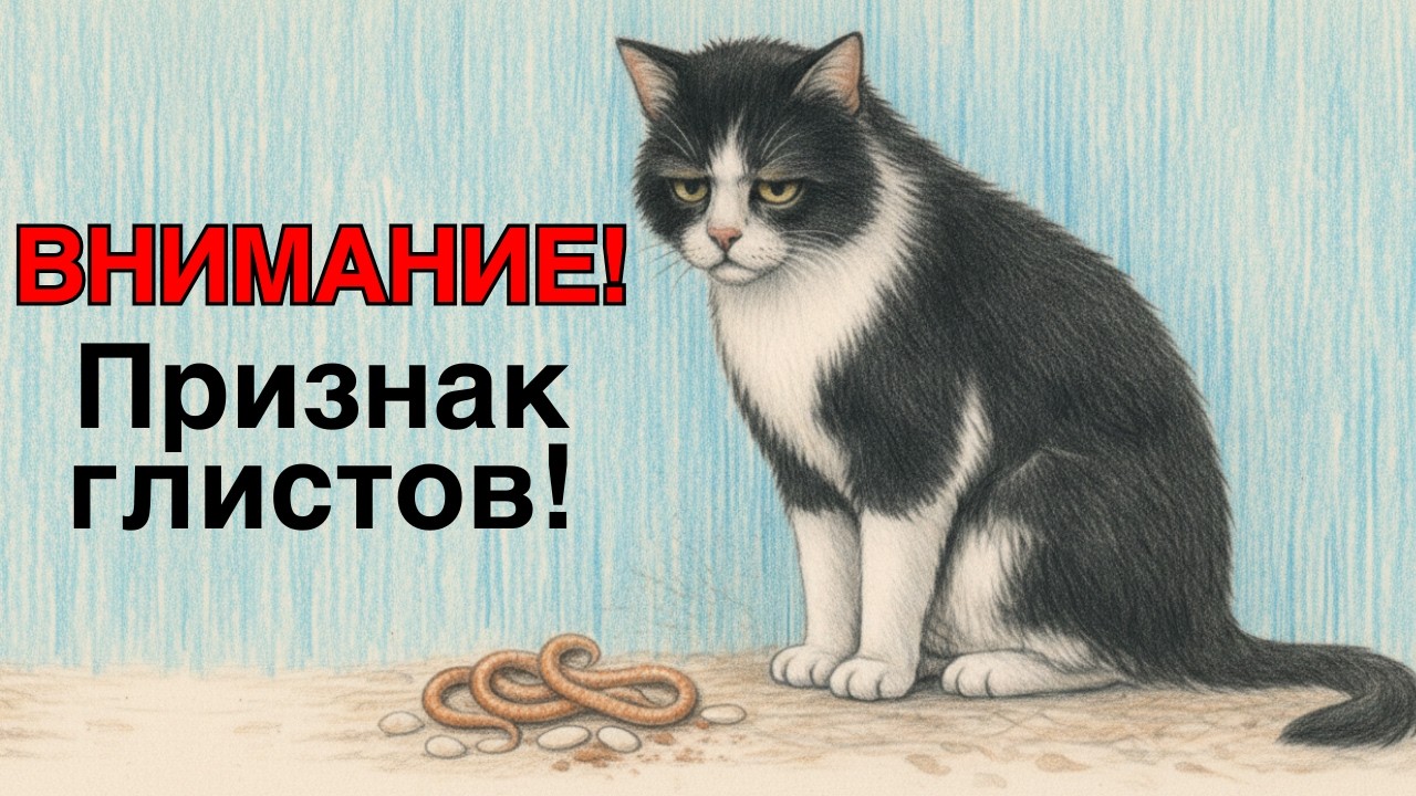 У твоего кота МОГУТ БЫТЬ ГЛИСТЫ, если он делает это! НЕ ИГНОРИРУЙ!