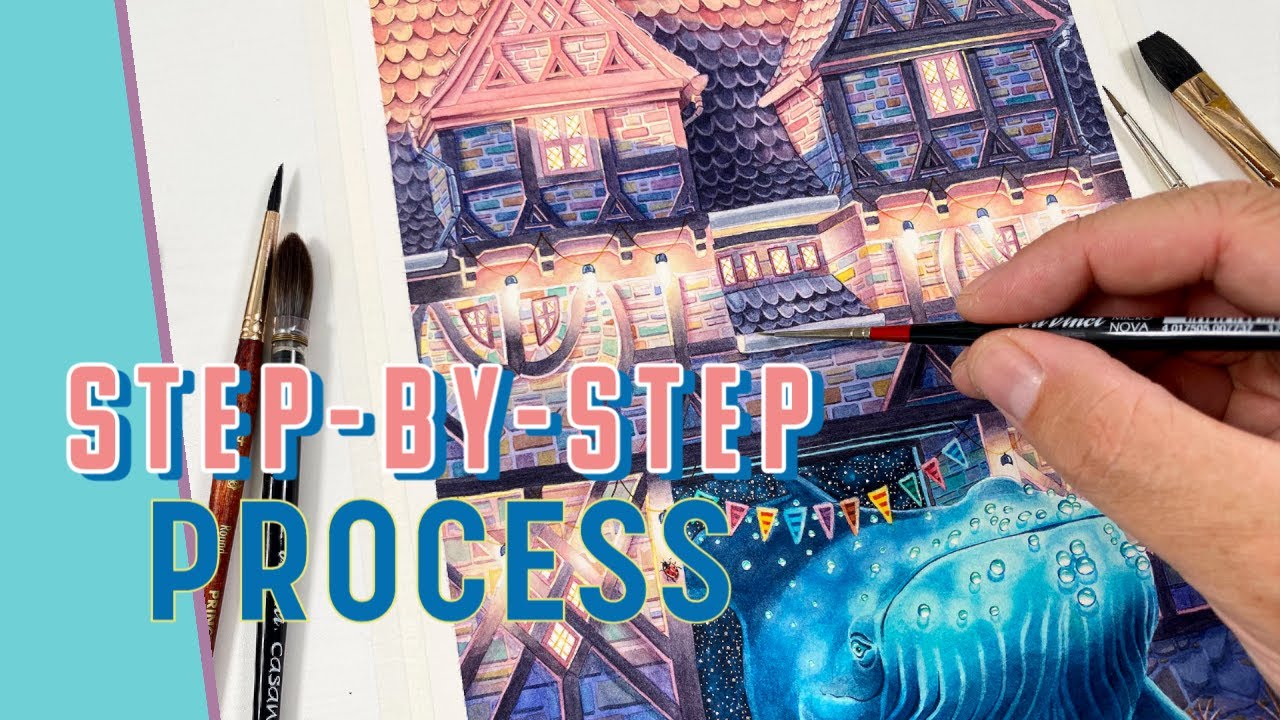Master Complex Watercolor Illustration: Improve Your Painting Skills 🚀