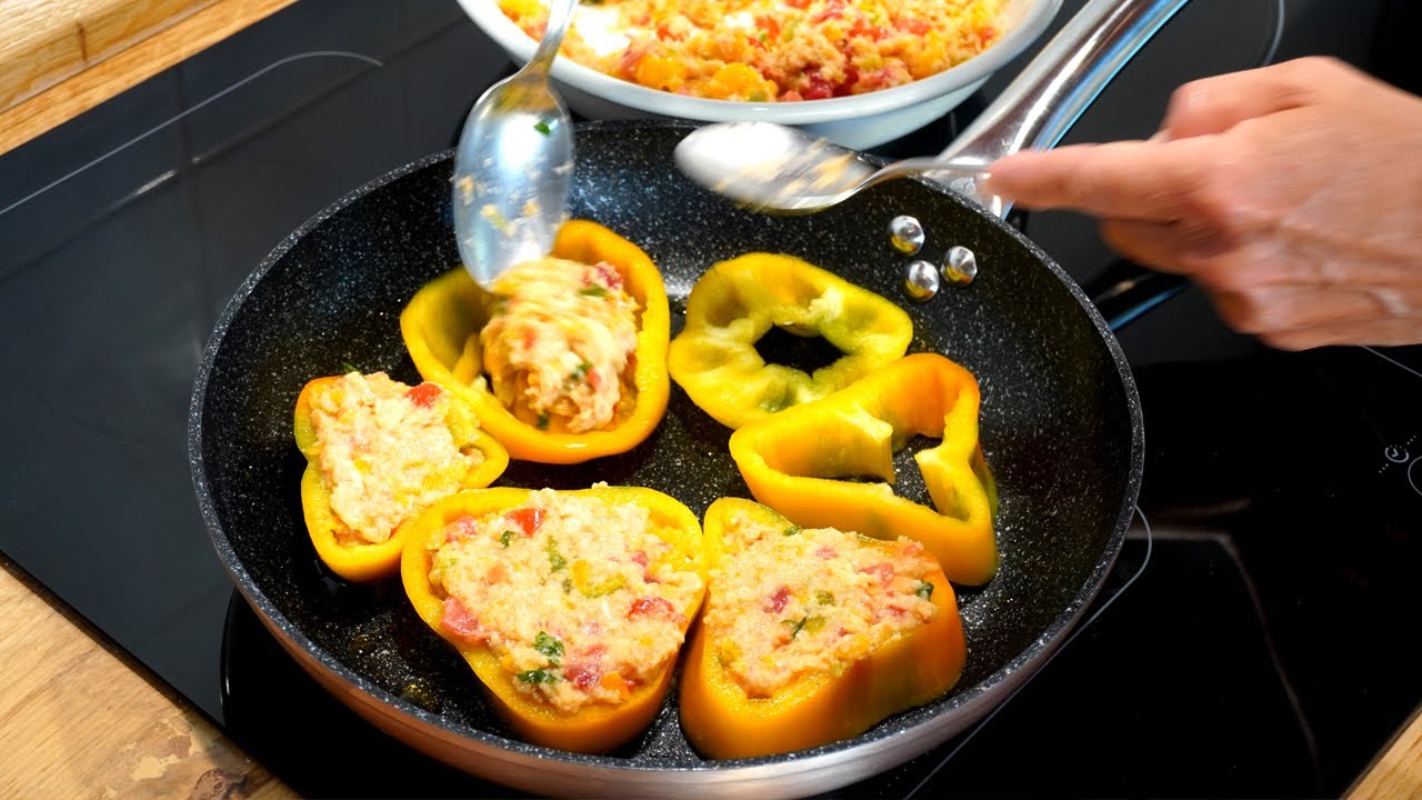 Peperoni Ripieni Senza Forno Ricetta Vegetariana Gustosa e Facile   Stuffed Peppers Recipe