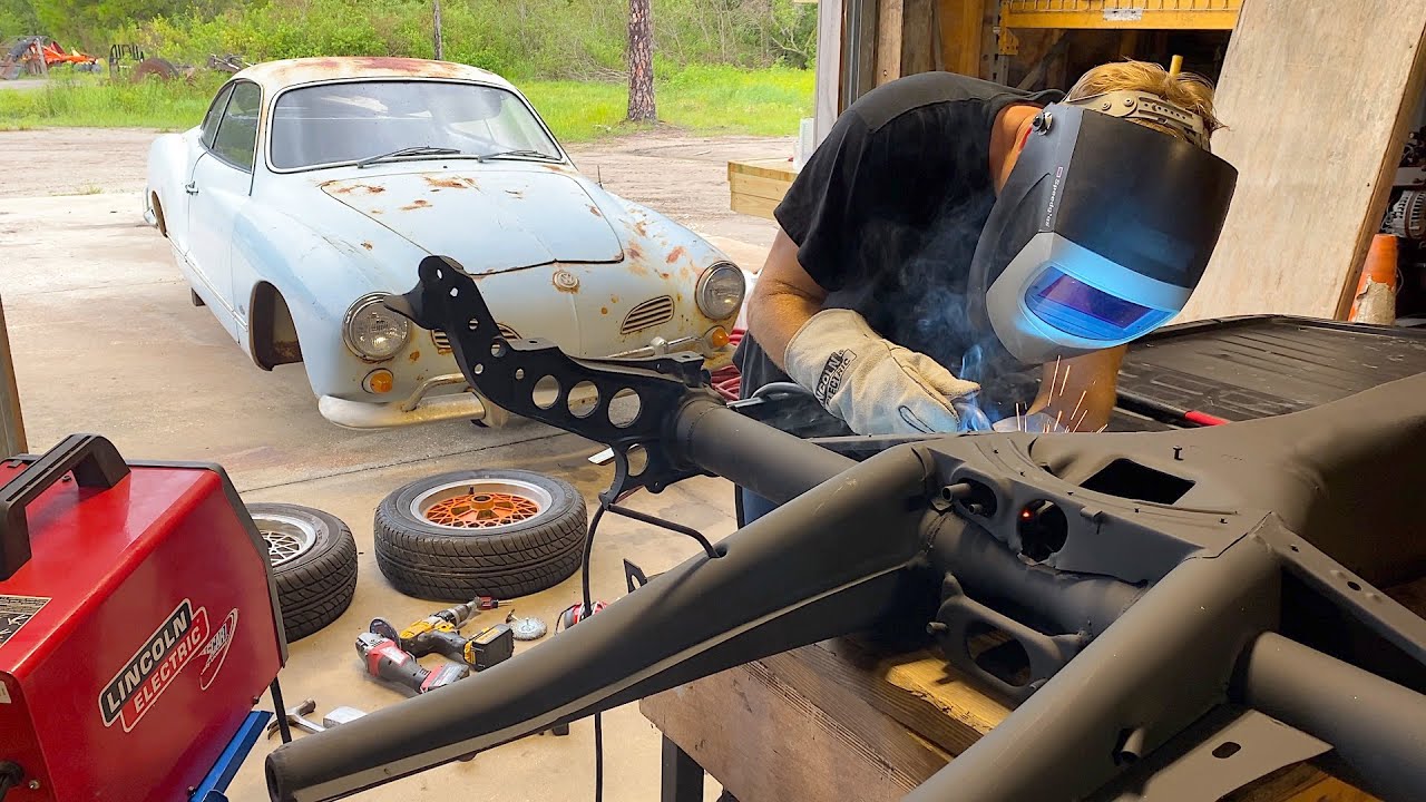 WELDING Floor Pans FIRST time! VW Karmann Ghia Restoration! Day 11