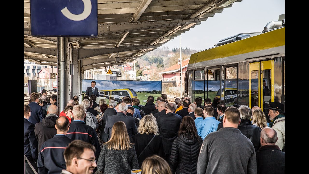 Die neue Brenzbahn: Reden zur Vorstellung des neuen Triebwagens Lint 54