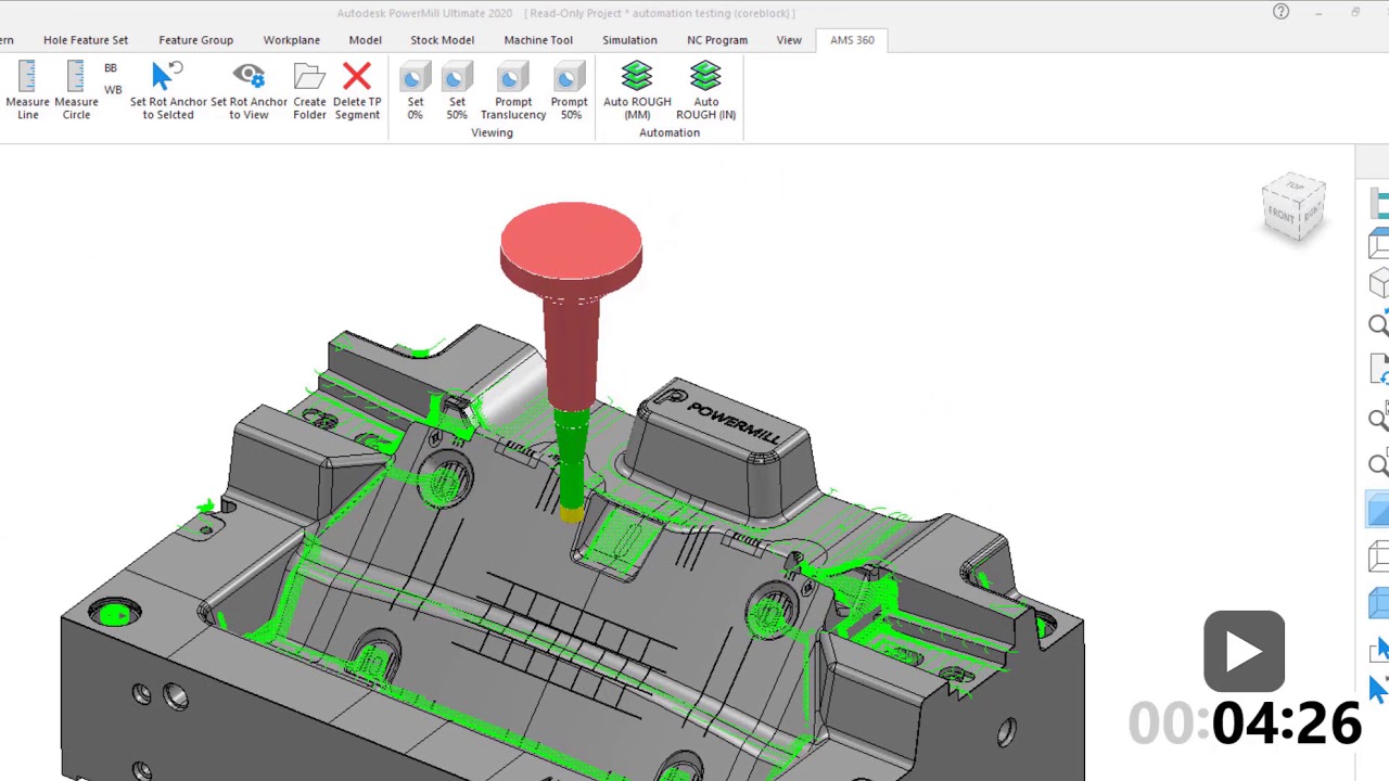 PowerMill Reseller AMS 360 Preview Their Automation Work