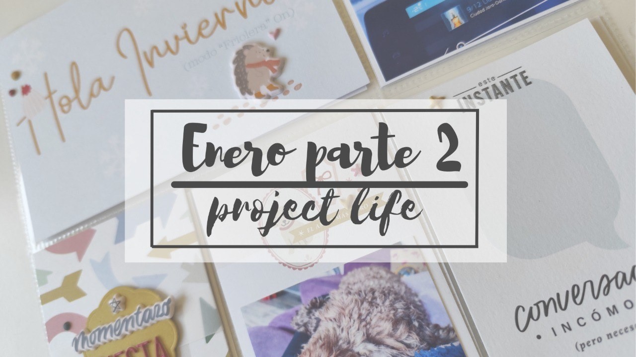 PROJECT LIFE ENERO ✨ Proceso completo decorando tarjetas | Scrapbooking 2026