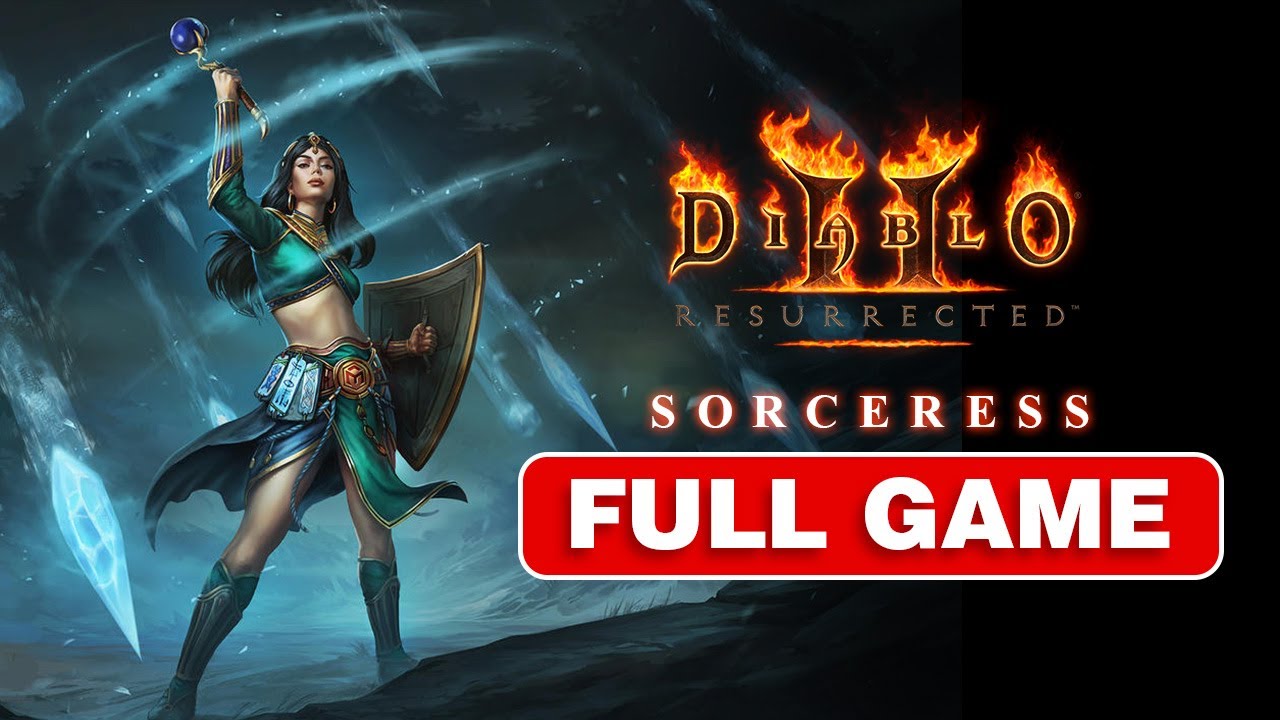 Diablo 2 Resurrected - Sorceress Walkthrough - FULL GAME (Normal Difficulty, No Commentary Gameplay)