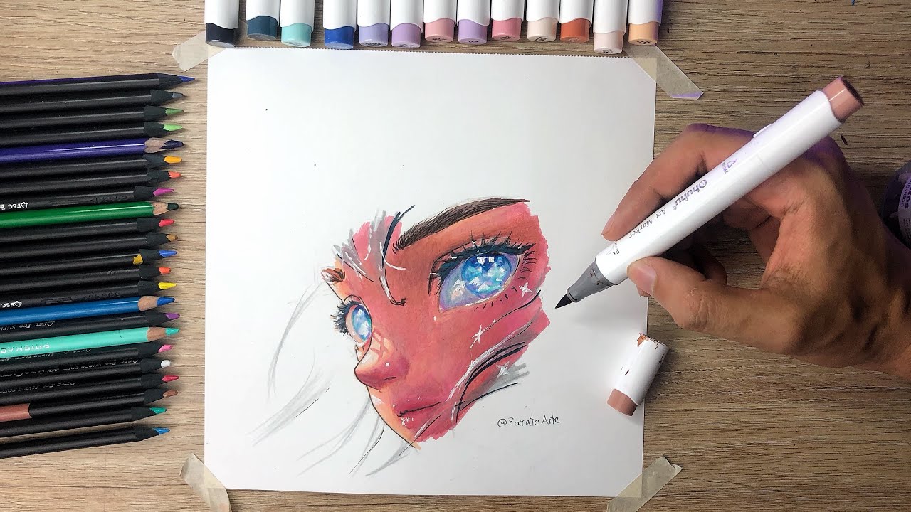 Aprende cómo Dibujar con MARCADORES de alcohol 🔥
