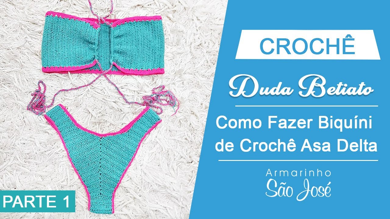 Como Fazer Biquíni de Crochê Asa Delta | Parte de Baixo