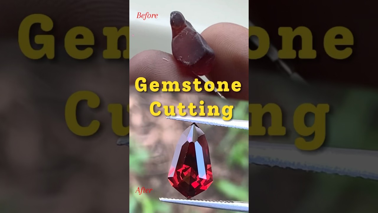 Lapidary Time | Cutting Natural Garnet Gemstone | Gemstone Cutting