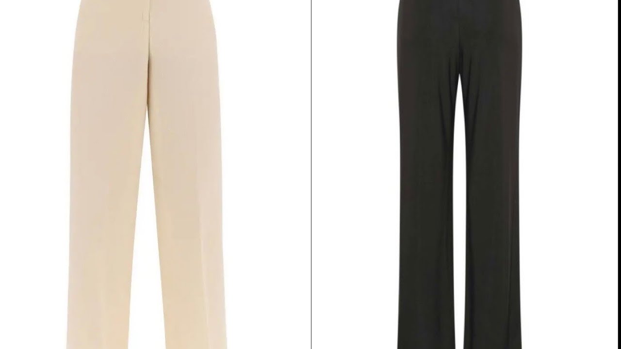 HOW TO CUT A STRAIGHT LEG PALAZZO TROUSERS/NO PATTERN PALAZZO TROUSER