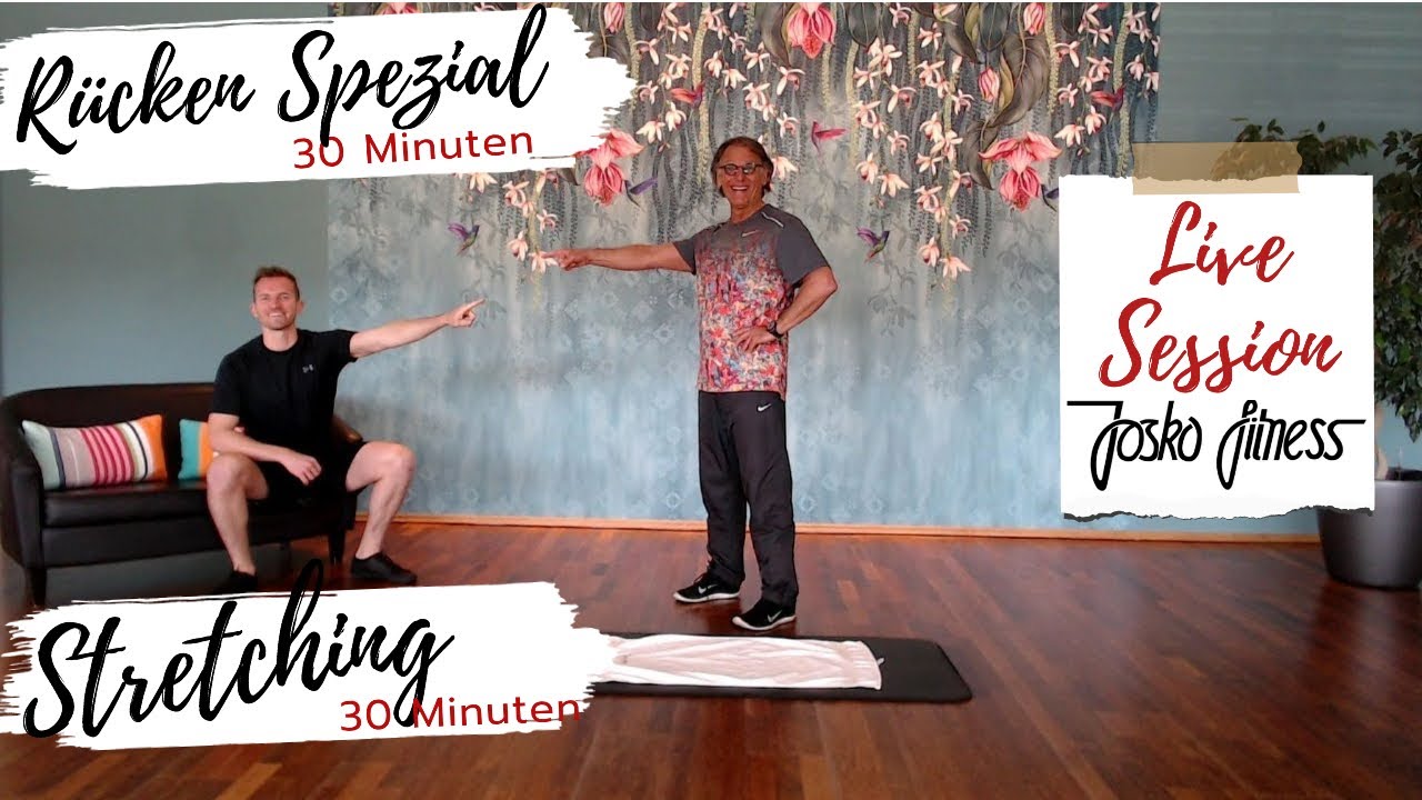 Rücken Spezial mit Stefan und Stretching mit Georg LIVE @ JOSKO FITNESS