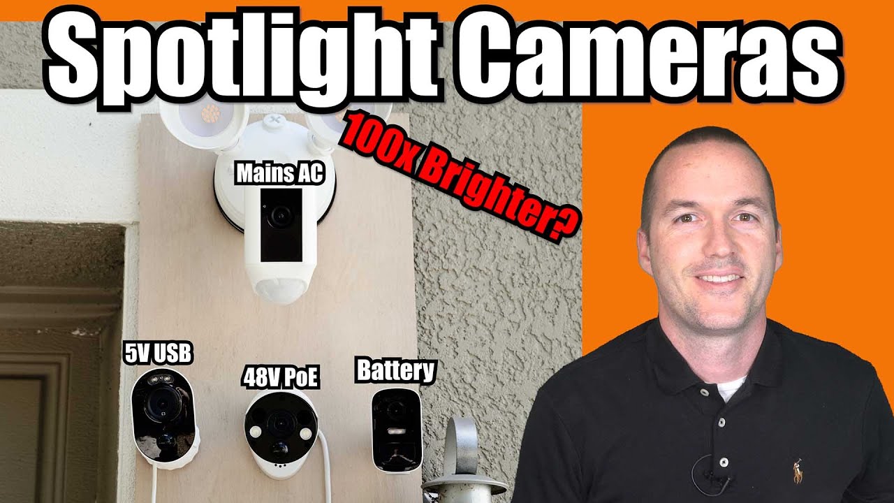 4 Spotlight Security Cameras TESTED: Ring Floodlight, EufyCam 2C, Reolink Lumus, and Camius 4K PoE.