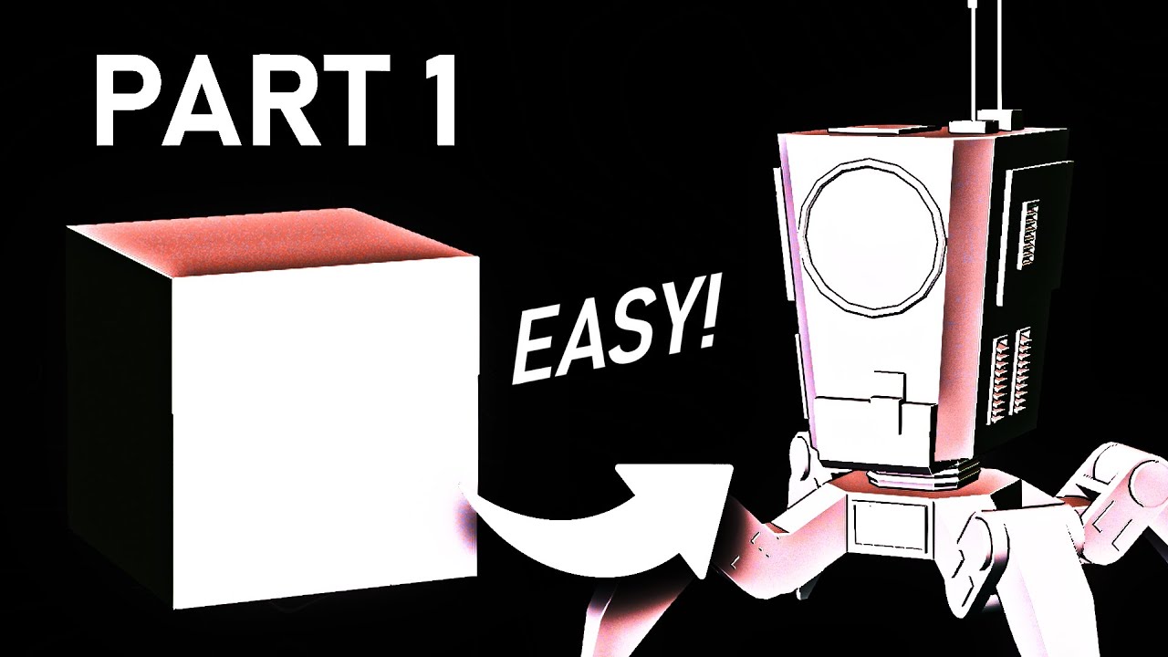 MODELLING A ROBOT in Blender | Part 1